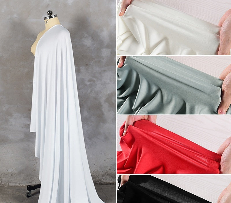 Spandex Milk Silk Knitted Four Sided High Elasticity Fabric