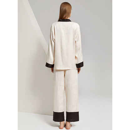 Women's Beige Cool Ice Silk Pajamas