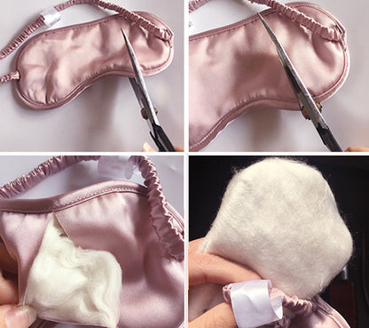 Silk Eye Mask Shading Embroidery Double-sided