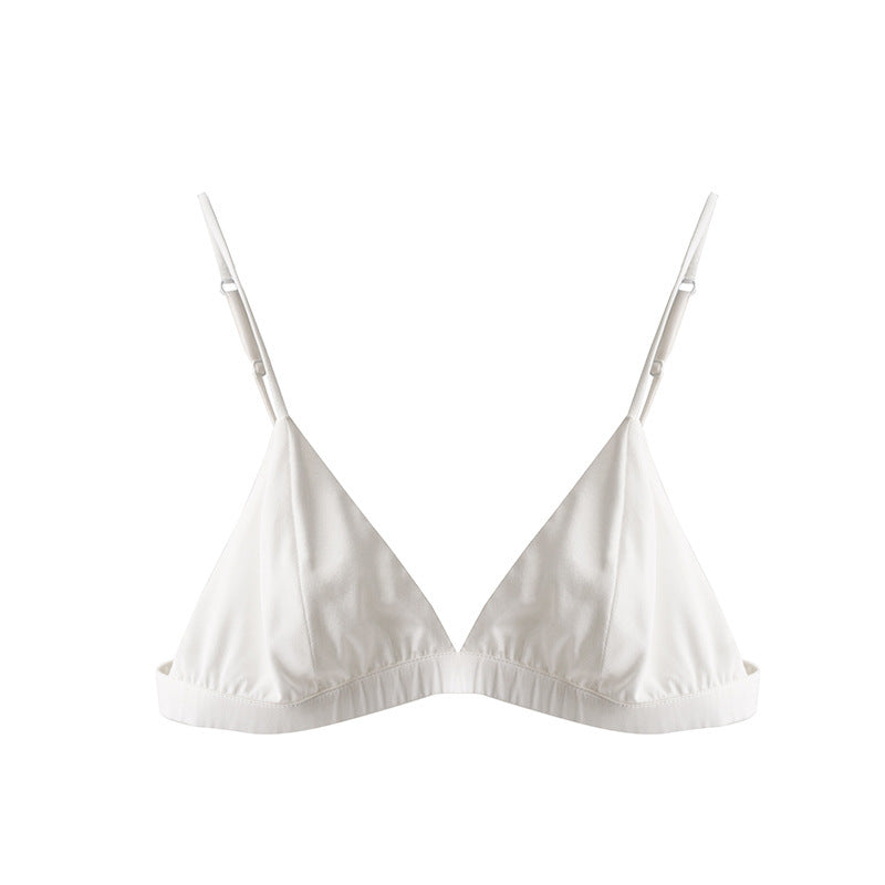 Ultra-thin silk elastic bra without steel ring