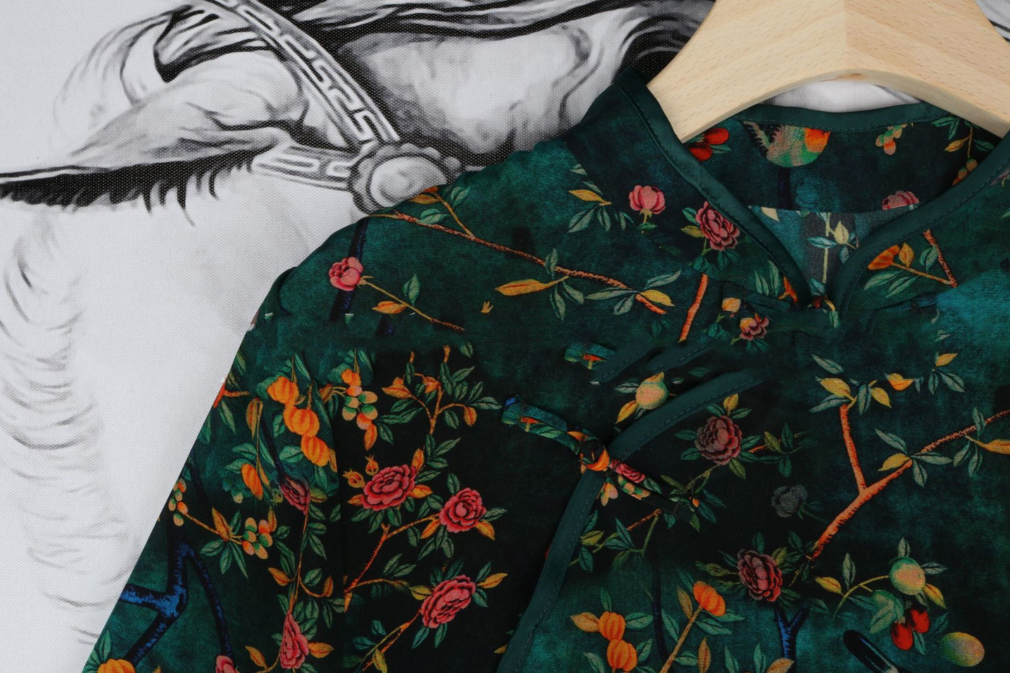 Women's Retro Diagonal Chinese Silk Shirt