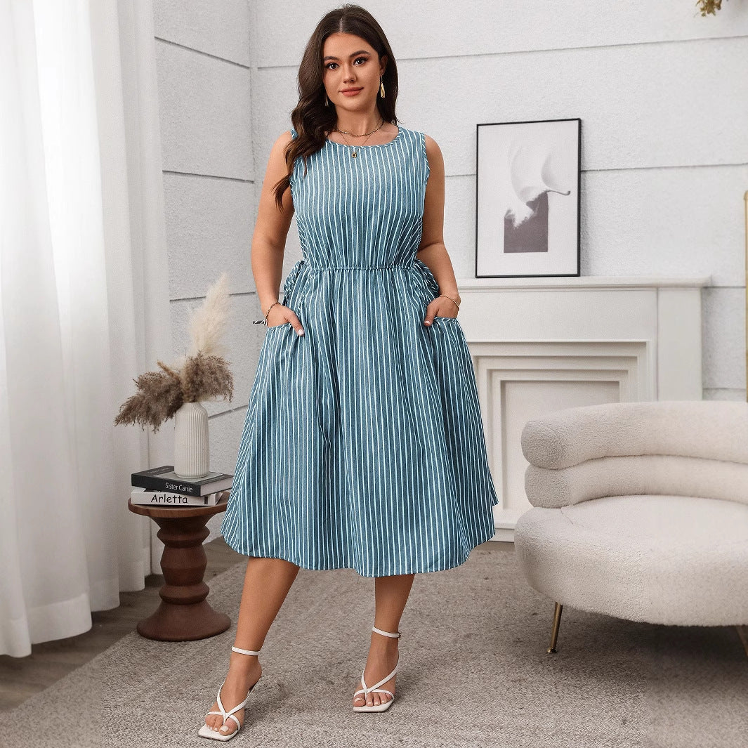 StripeMuse Pocket Dress