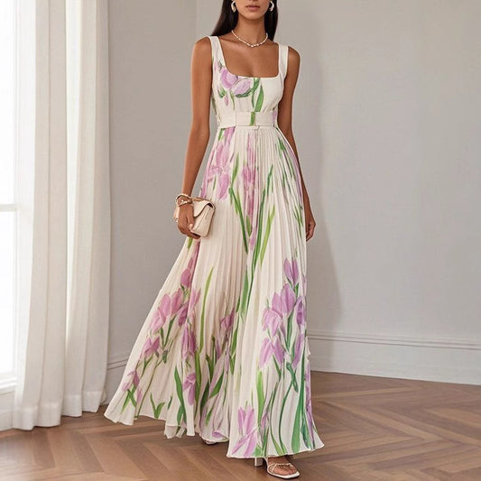 Valencia Echo Pleated Dress