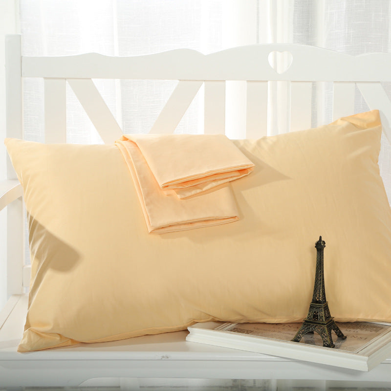 Cotton solid color pillowcase