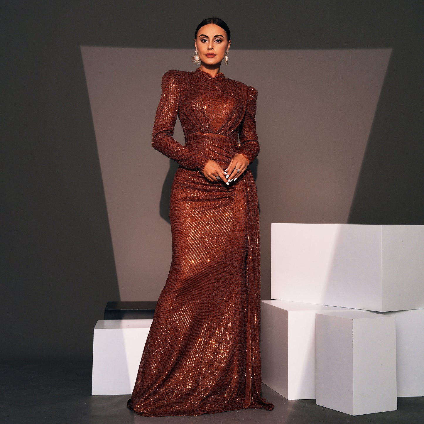 Opaline Ember Gown