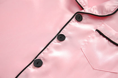 Children's Pajamas Set Summer Ice Silk Thin