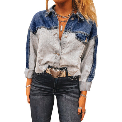 Indigo Stride Buckle Denim Coat