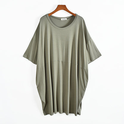 Women's Modal Cotton Silk Loose Plus Size Nightdress