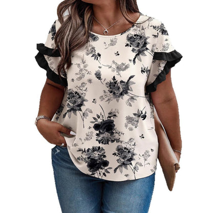 PleatAura Stitch Tee