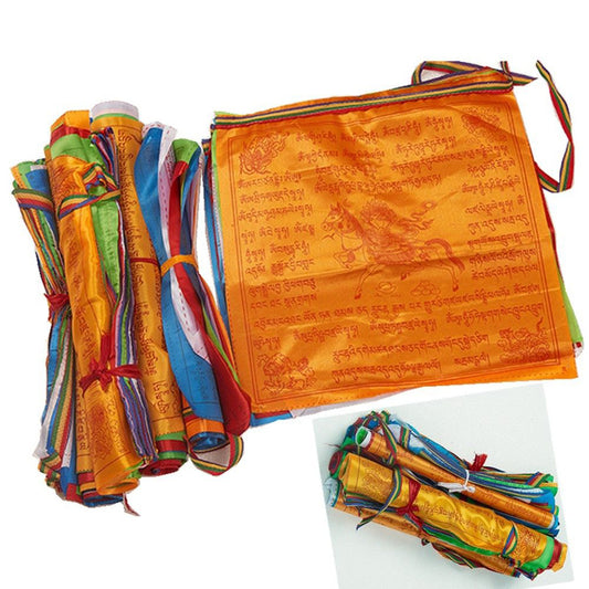 Religious silk banner