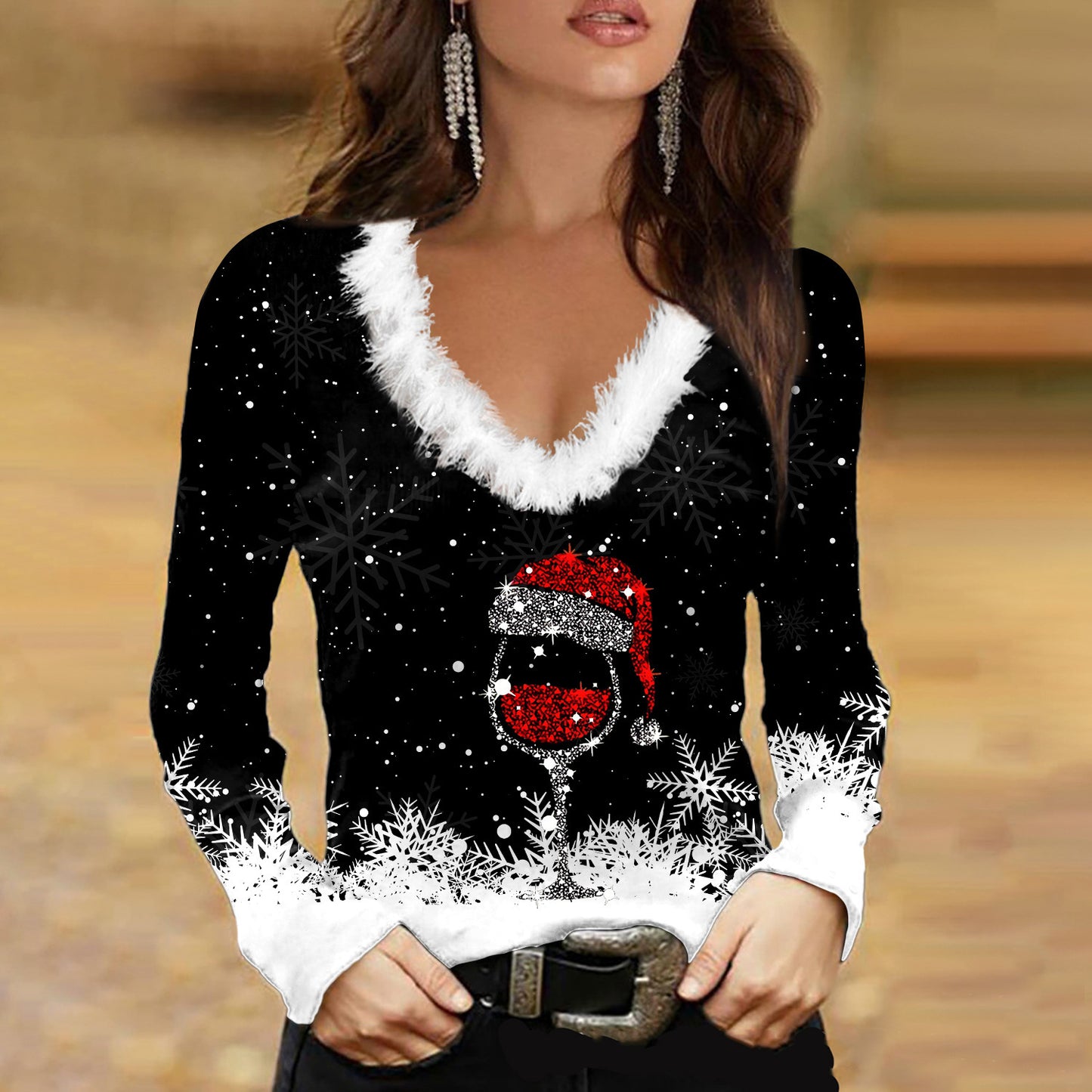 Elegance Noel Long Sleeve Dress