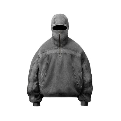 PatchVibe Retro Zipper Sweater