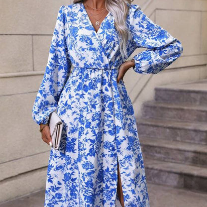 BloomVera Lace-Up Midi Dress