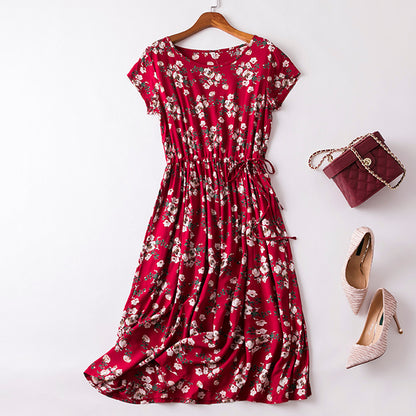 Cotton silk dress