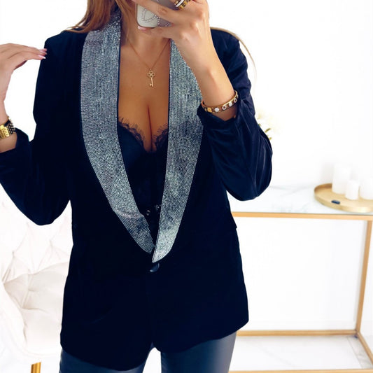 Lumière Sequin Stitch Blazer