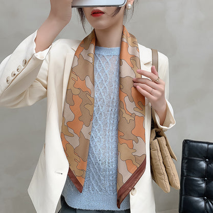 New 90cm Twill Silk Large Square Women's Shawl