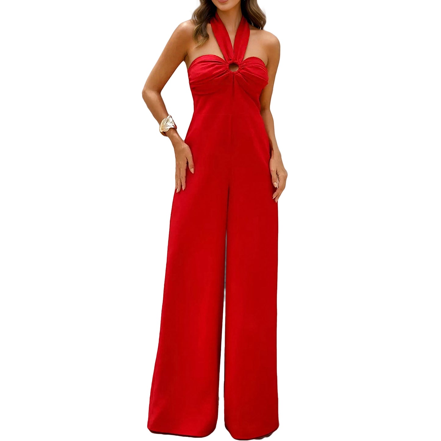 SculptAura™ Halter Jumpsuit