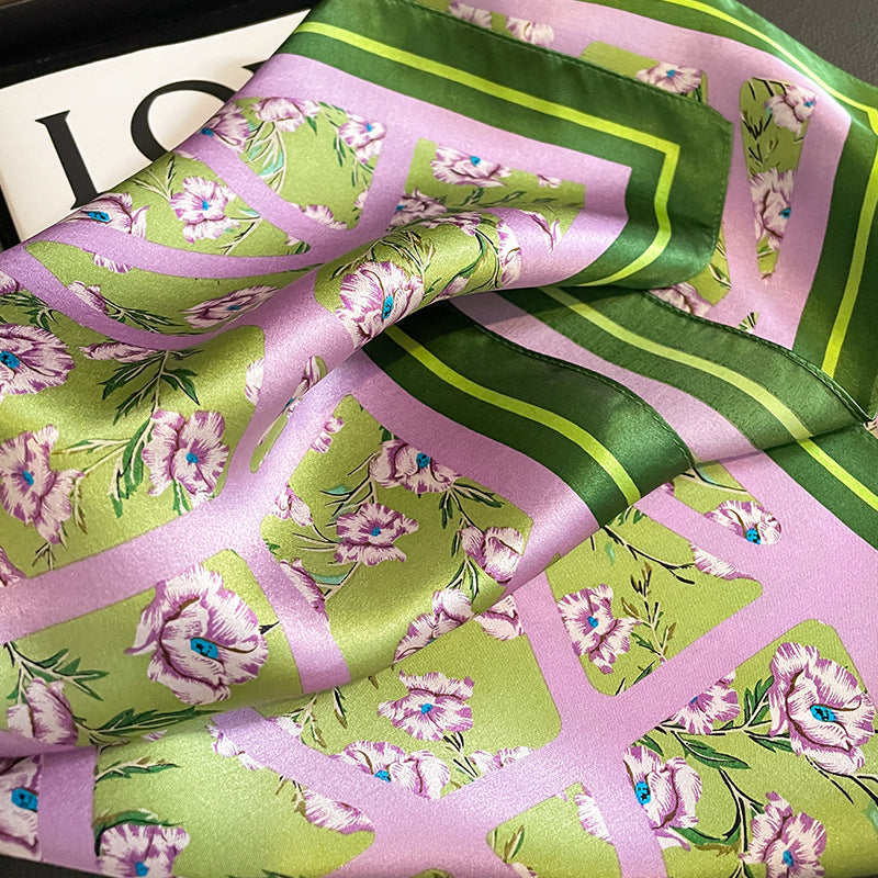 Silk Kerchief Women's Fashion Printed Scarf