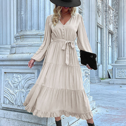Elowen Drape Long Sleeve Dress