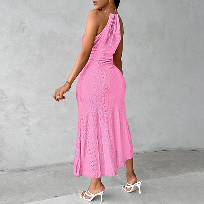 Nova Rouge Halter Midi Dress