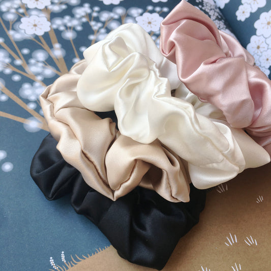 22 M Silk Medium Size 3cm Large Intestine Ring Silk Headdress Flower