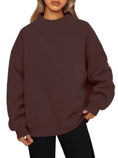 CozyTurtleneck Fleece Hoodie