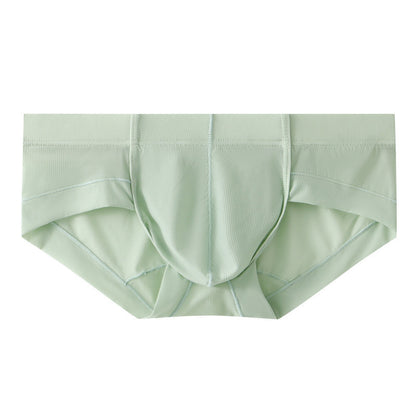 Men's Low Waist Ice Silk Thin Briefs