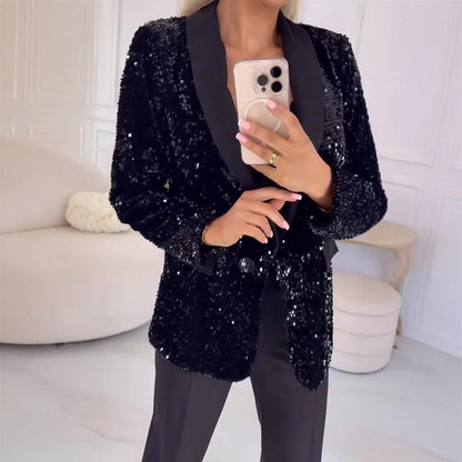 GlimmerVogue Sequin Jacket
