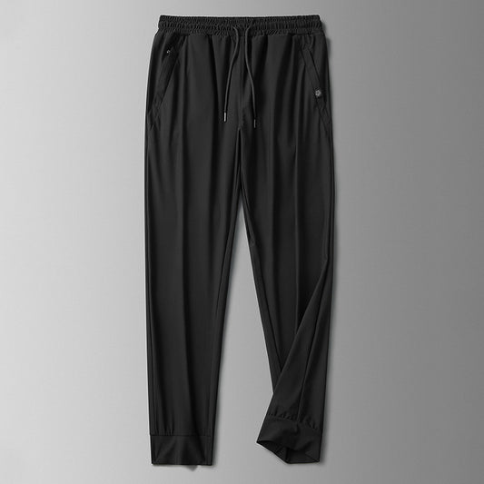 Men's Ice Silk Leggings Casual Long Pants
