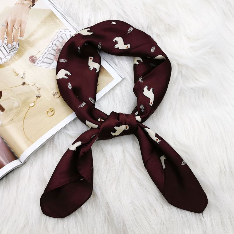 The New Scarf Professional Small Scarf Headband Silk