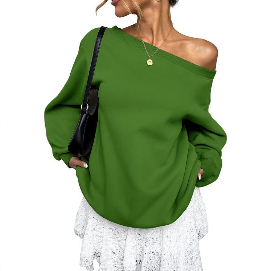 AngleLuxe™ Diagonal Collar Sweater