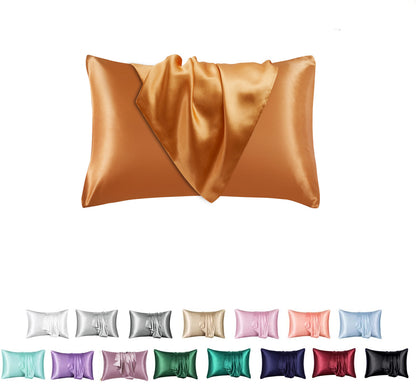 Silk-like Solid Color Pillowcase
