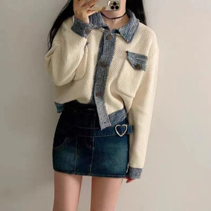 StrataBlend Colorblock Knit Cardigan