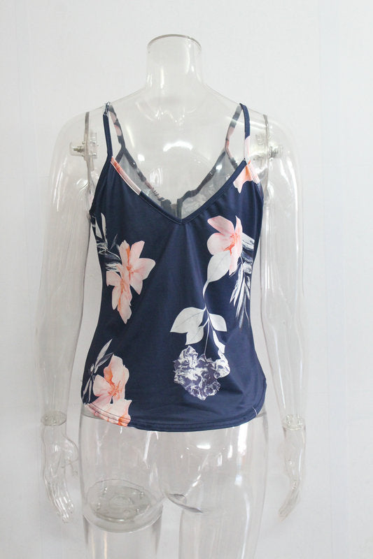 Milk silk print camisole