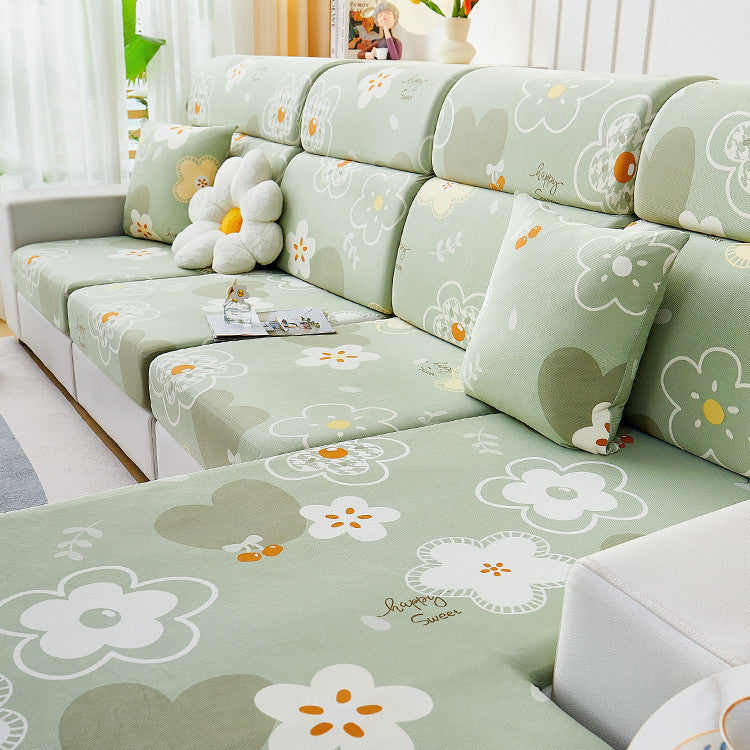Ice Silk Non-slip Printing Sofa Cover