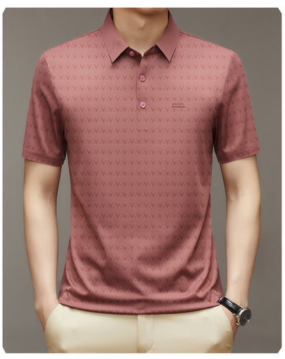 Men's Summer Ice Silk Short Sleeve T-shirt