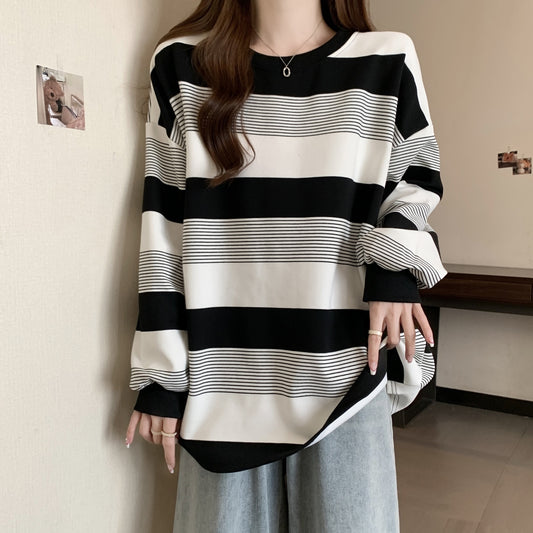 Retro Stripes Loose Knit