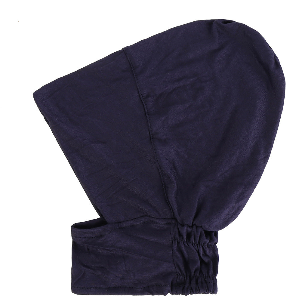 Solid Color Elastic Silk Cotton Four Season Pullover Hat