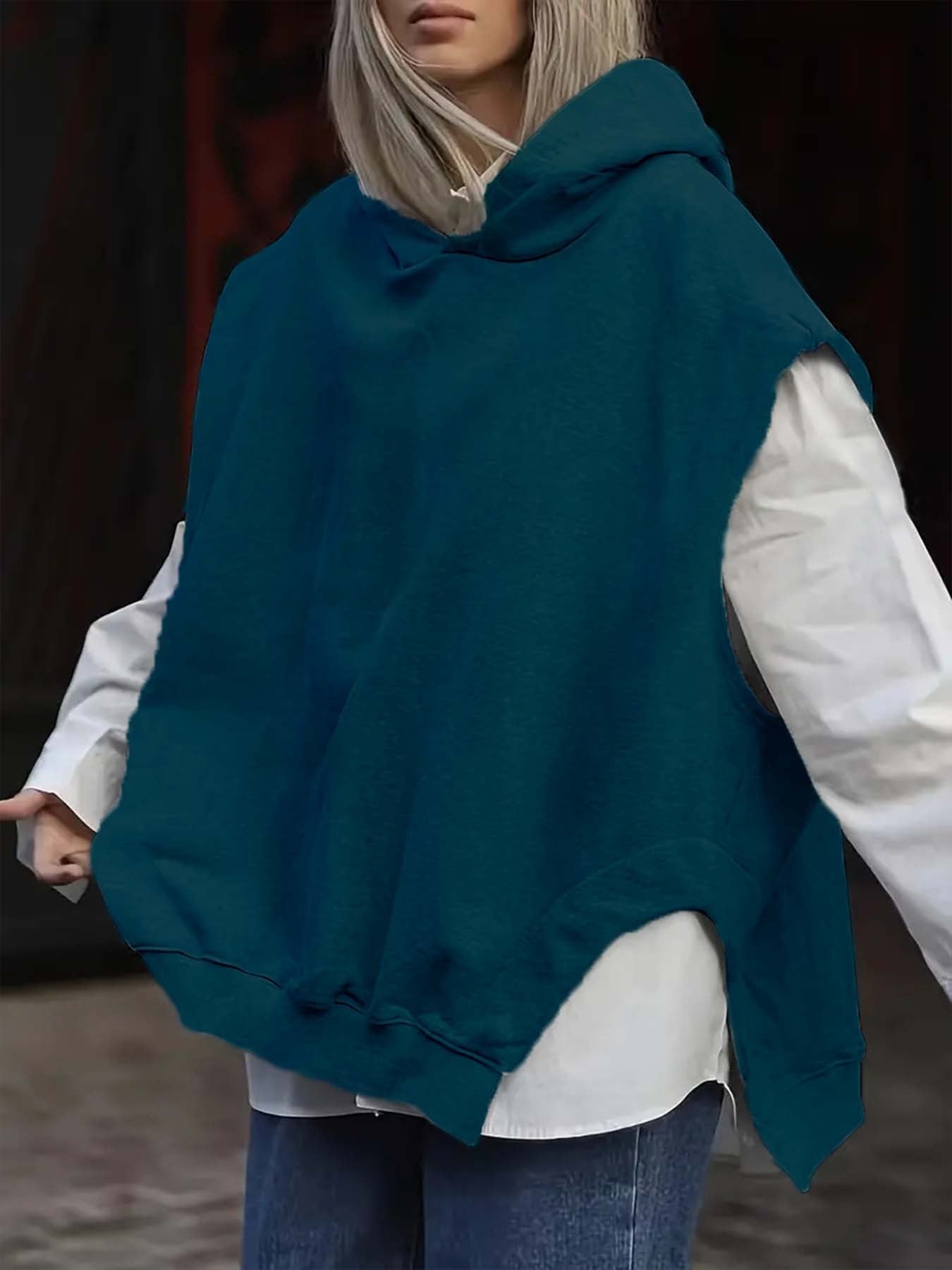 ChicLayer Sleeveless Hoodie Vest