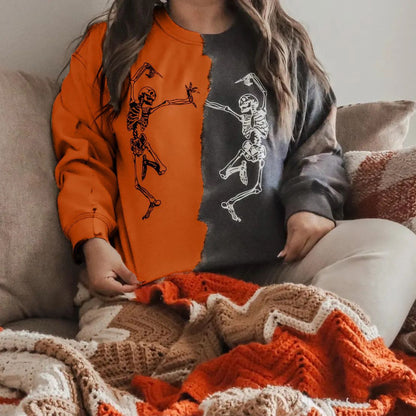 ViviTone Contrast Print Sweater
