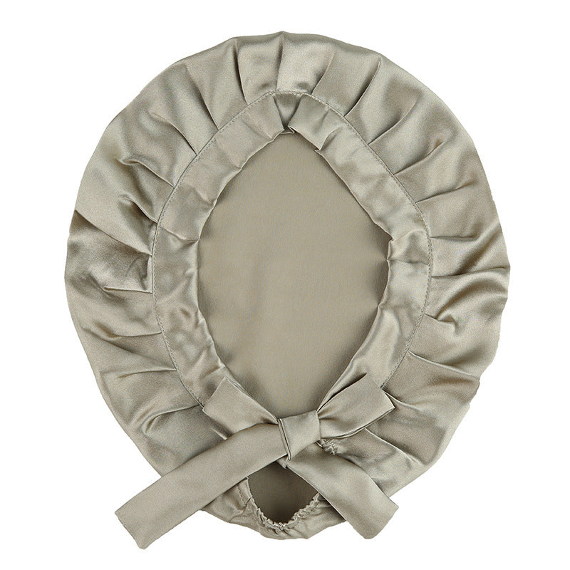Women's Solid Color Hair Care Silk Nightcap