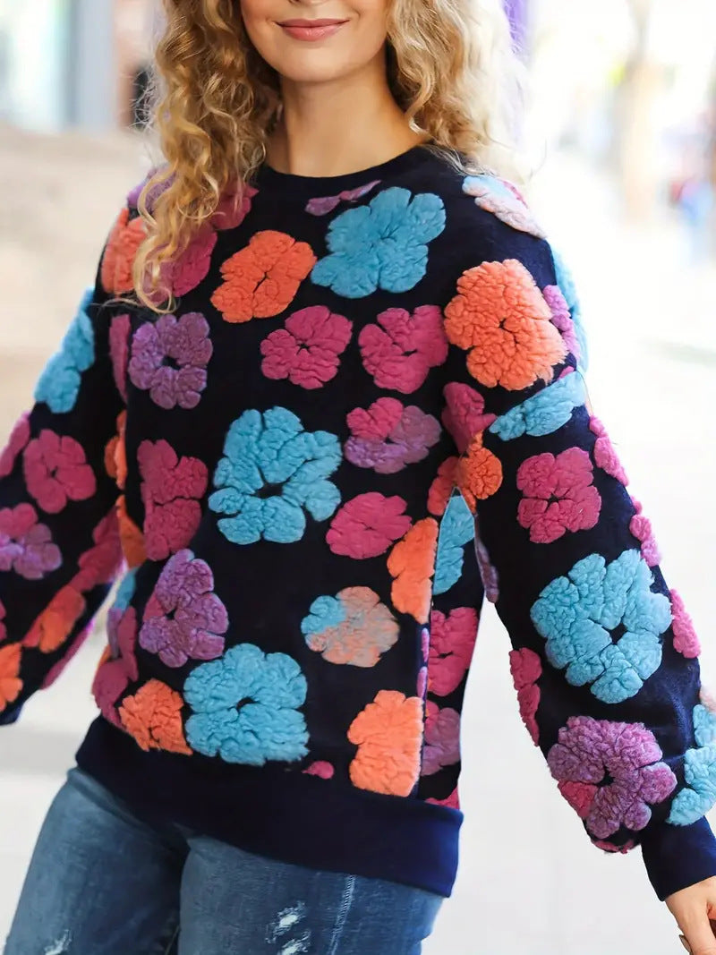 Fiorenza Retro Bloom Sweater