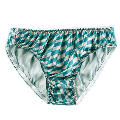 Women's Simple Small Bowknot Solid Color Silk Briefs