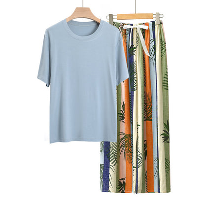 Homewear Pajamas Suit Women's Modal Cotton Silk