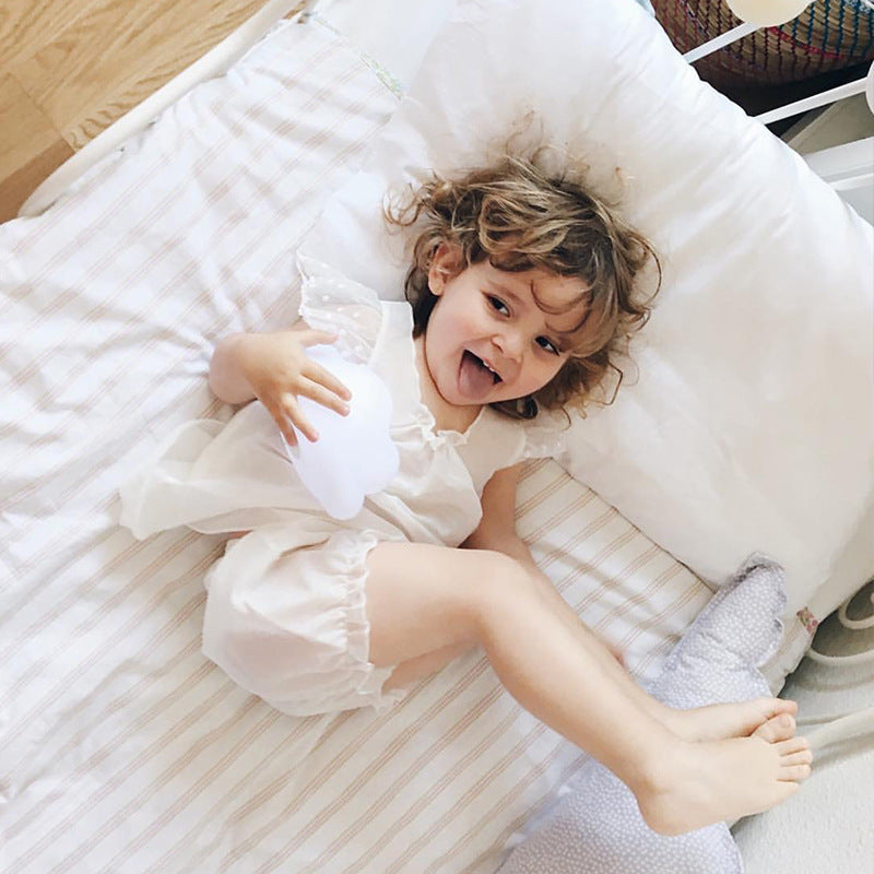 Girls' Silk Pajamas Set Children's Home Wear