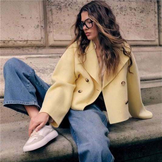 Regalia Double-Breasted Wool Coat