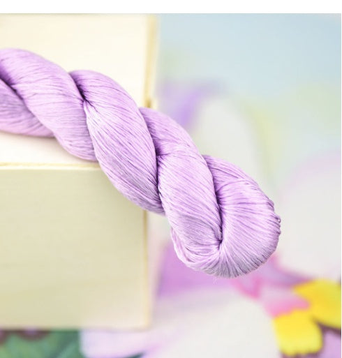 Silk Thread Hand Embroidered Embroidery Cross Purple