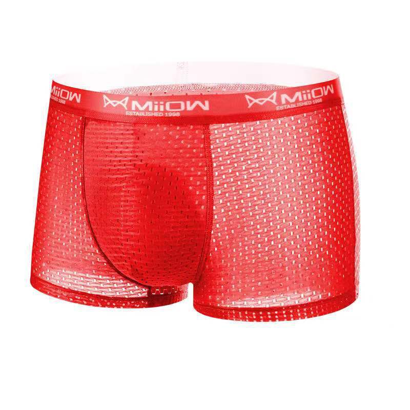 Home Fashion Men's Ice Silk Boxer Pants