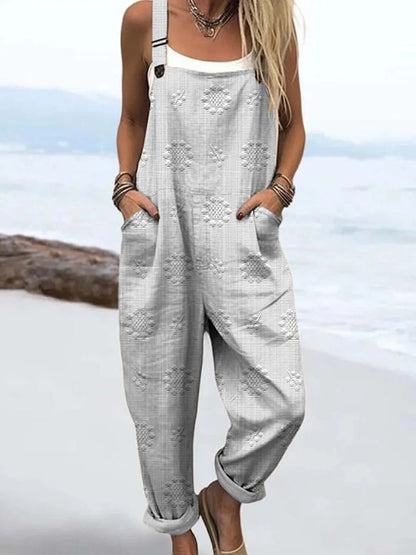 : RetroMuse Sleeveless Jumpsuit