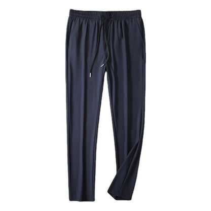Men's Summer Thin High Elasticity Ice Silk Casual Pants